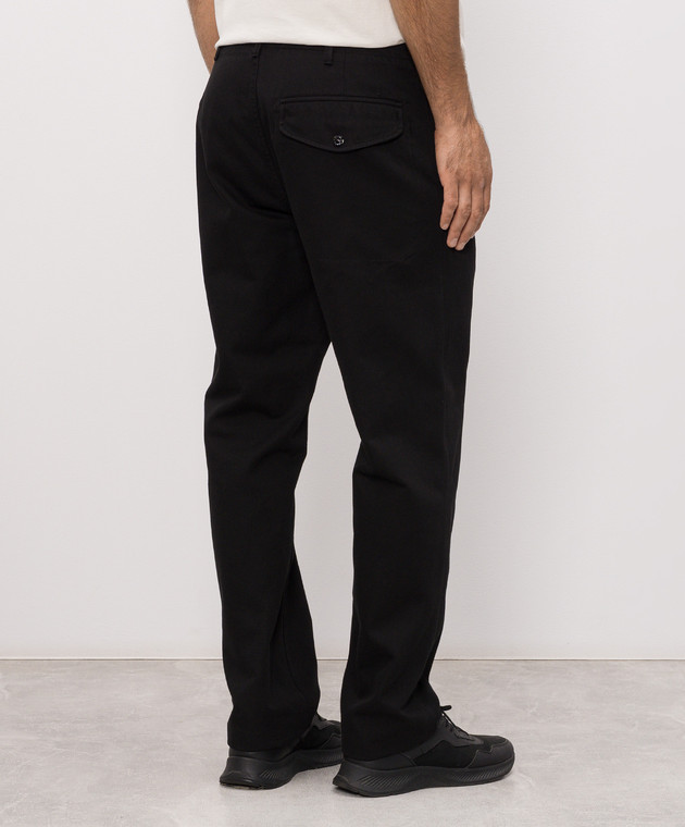 Stone Island Черные брюки с патчем логотипа L2S153100001S0404 изображение 4