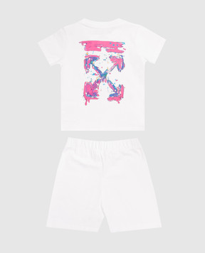 Off-White Дитячий костюм з логотипом та емблемою 44G2X00BS26J001