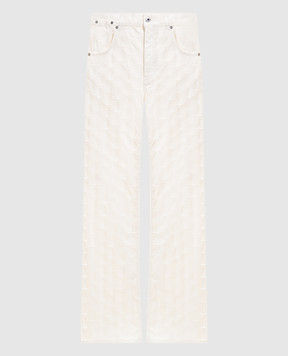 Off-White Білі джинси кльош Star 2YA062S26DEN001