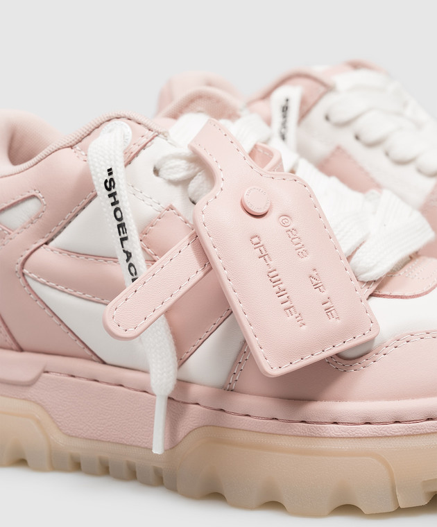Off-White Рожеві шкіряні кросівки OOO Chunky OF05743655 зображення 5
