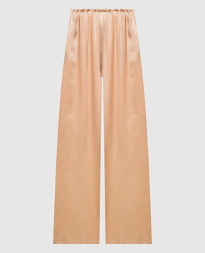 Ermanno Scervino Бежеві штани із шовку D482P764NXE