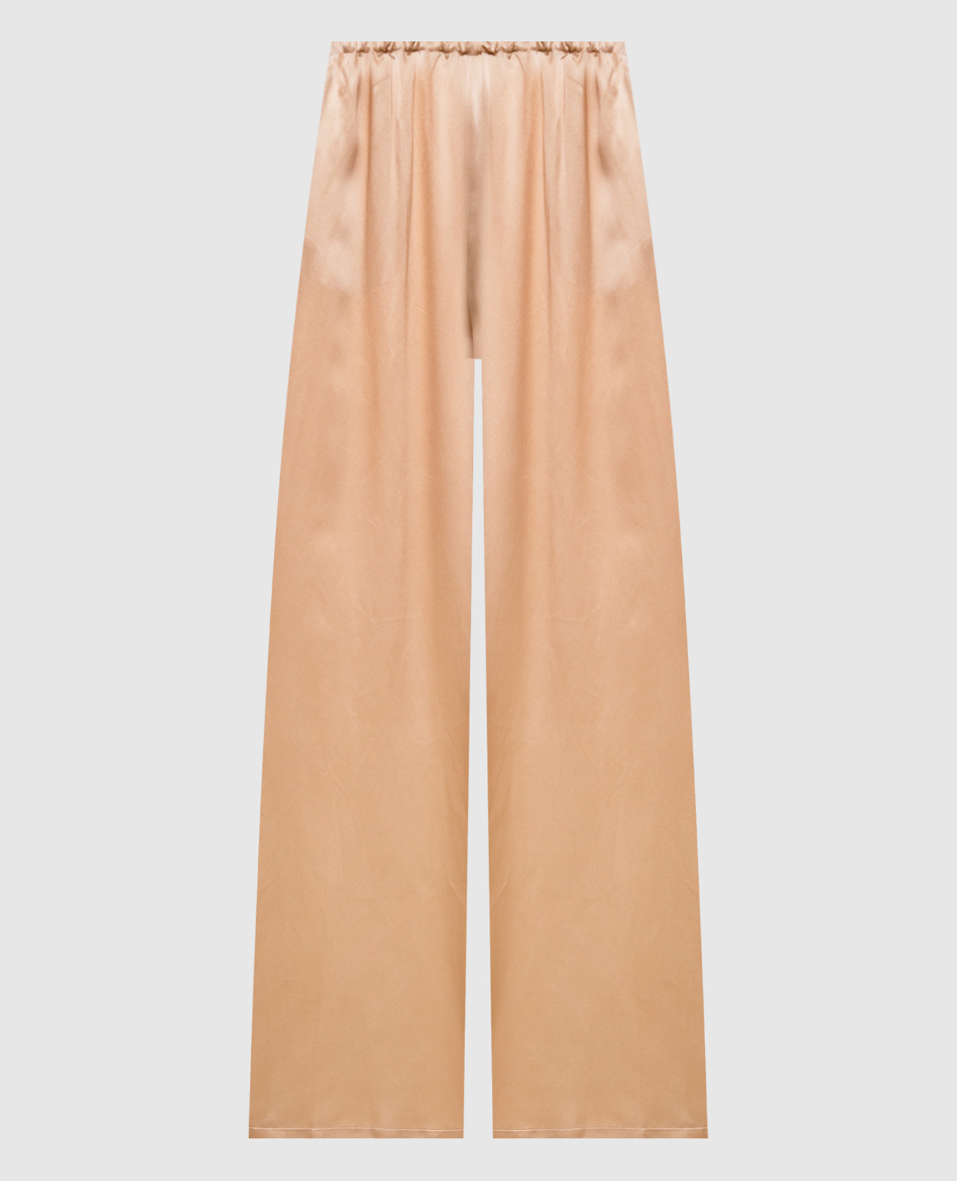 Бежеві штани із шовку