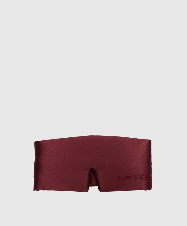 Dore & Rose Бордова маска для сну із шовку DEEPSLEEPMASK