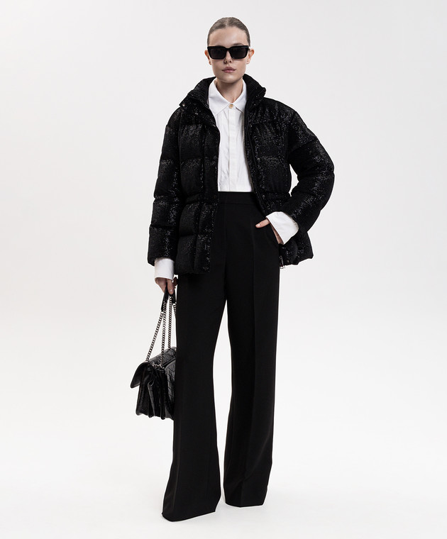 Moncler Чорний пуховик Mouettes L20931A0024389BKE зображення 2