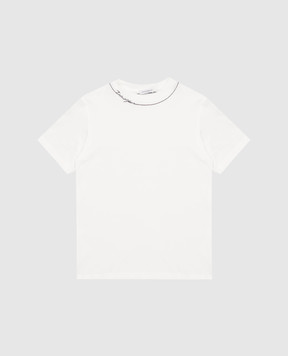 Dolce&Gabbana Детская футболка с вышивкой логотипа L4JTHUG7QK126