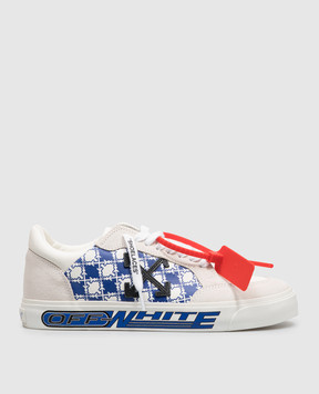 Off-White Комбіновані кросівки M-Vulc Low кольору айворі OF06006101