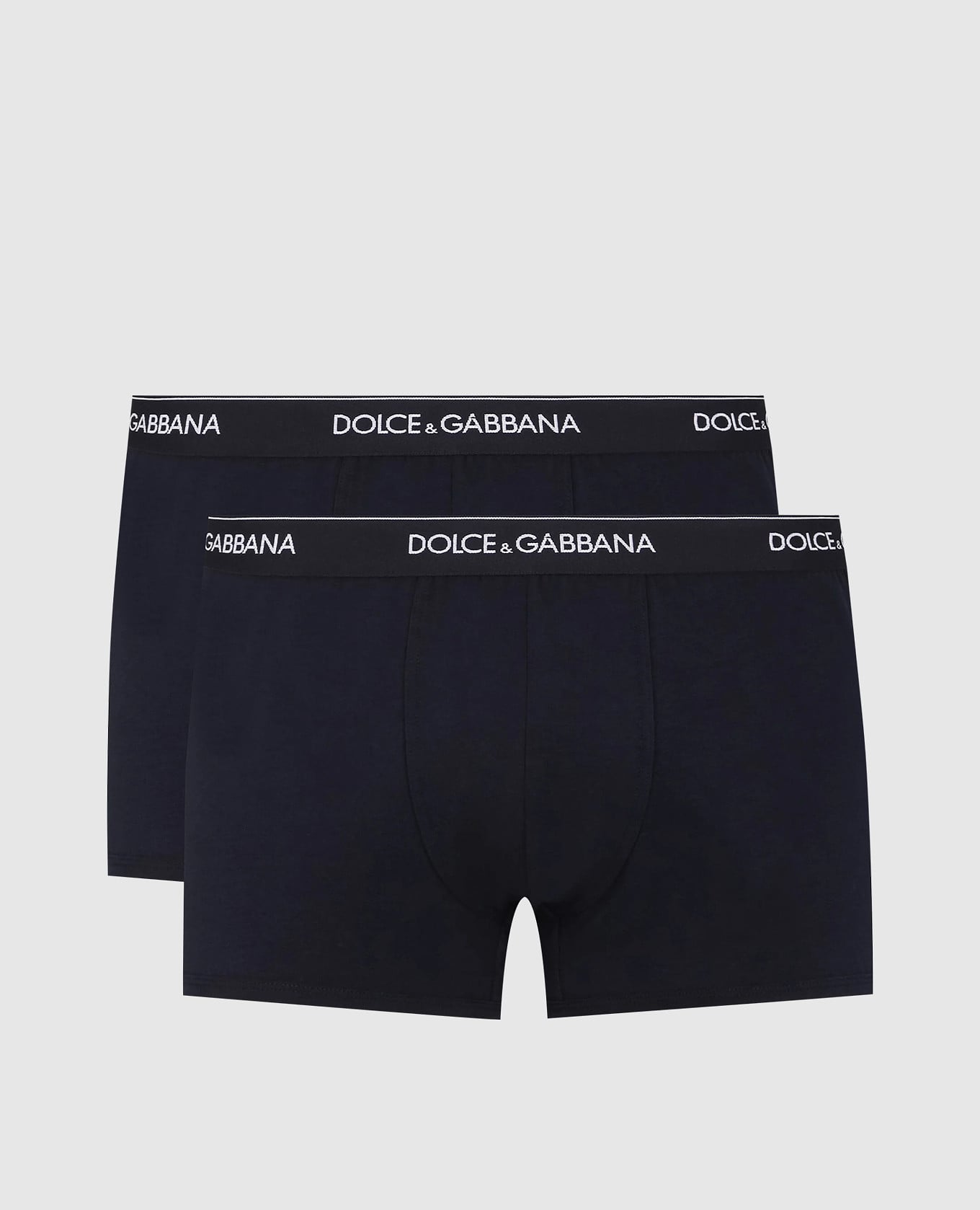 Набор синих трусов-боксеров с узором логотипа