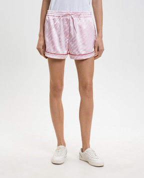 Off-White Розовые шорты Jacq Off 2CB05IS26FAB001