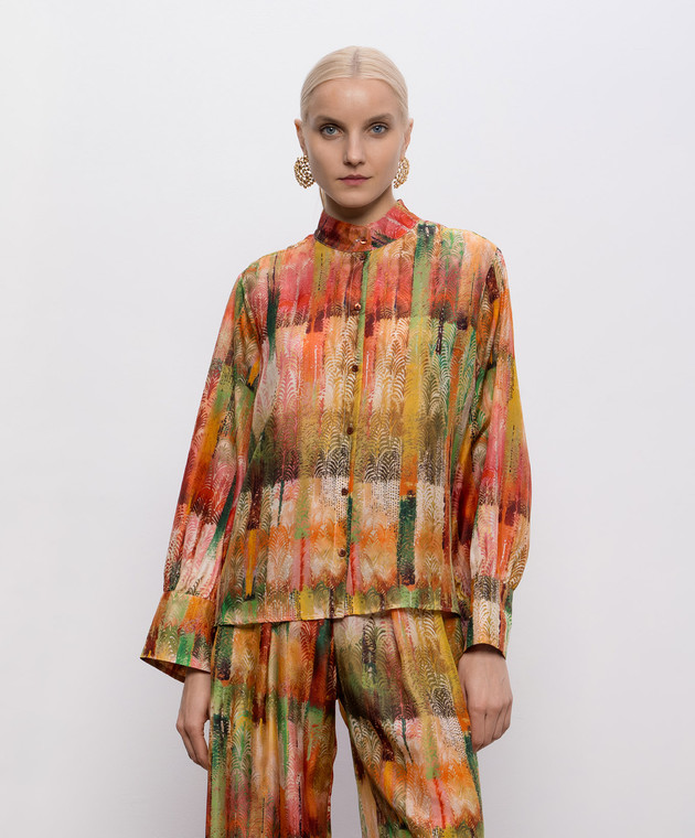 Momoni Блуза Franklin із шовку MOSH04002MO зображення 3