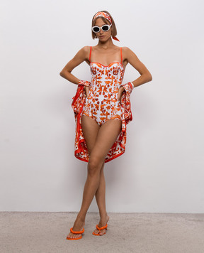 Dolce&Gabbana Купальник в брендовий принт O9A13JONO19