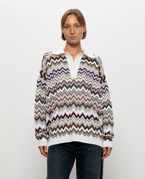 Missoni Светр у візерунок кольору айворі DS26WN1BBK01KO