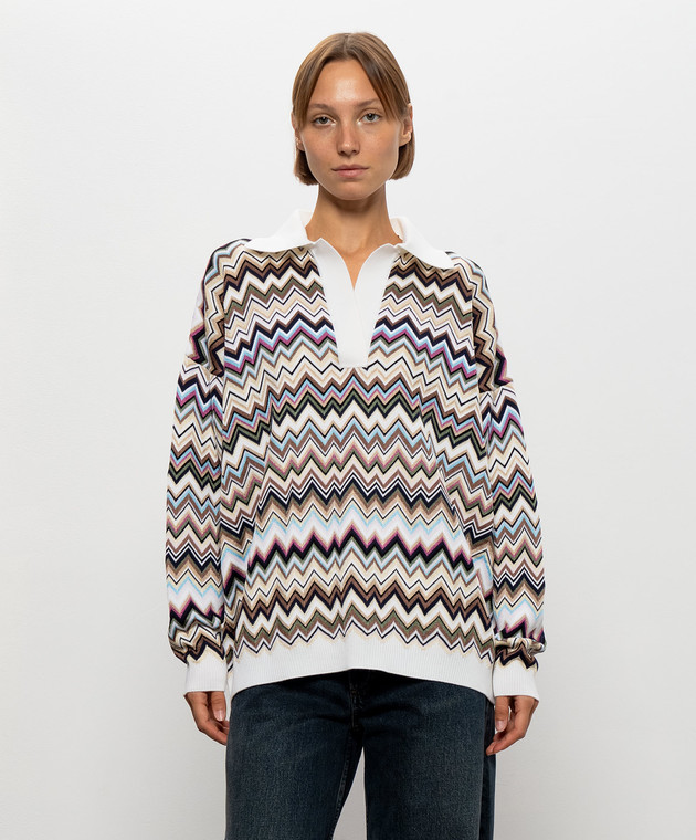 Missoni Светр у візерунок кольору айворі DS26WN1BBK01KO зображення 3