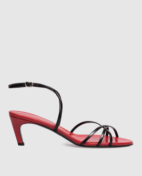 PROENZA SCHOULER Чорні шкіряні глянцеві босоніжки Uma SH261104G002WG