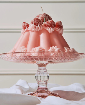 Cereria Introna Рожева ароматична свічка у вигляді пудинга 1462