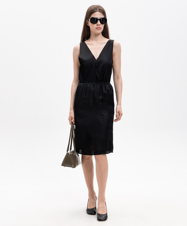 Maison Margiela MM6 Чорна спідниця з вишивкою емблеми S62ME0029M35880 зображення 2
