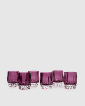 Vema Набір фіолетових кришталевих склянок DIAMOND 6 шт DOFDIAMOND
