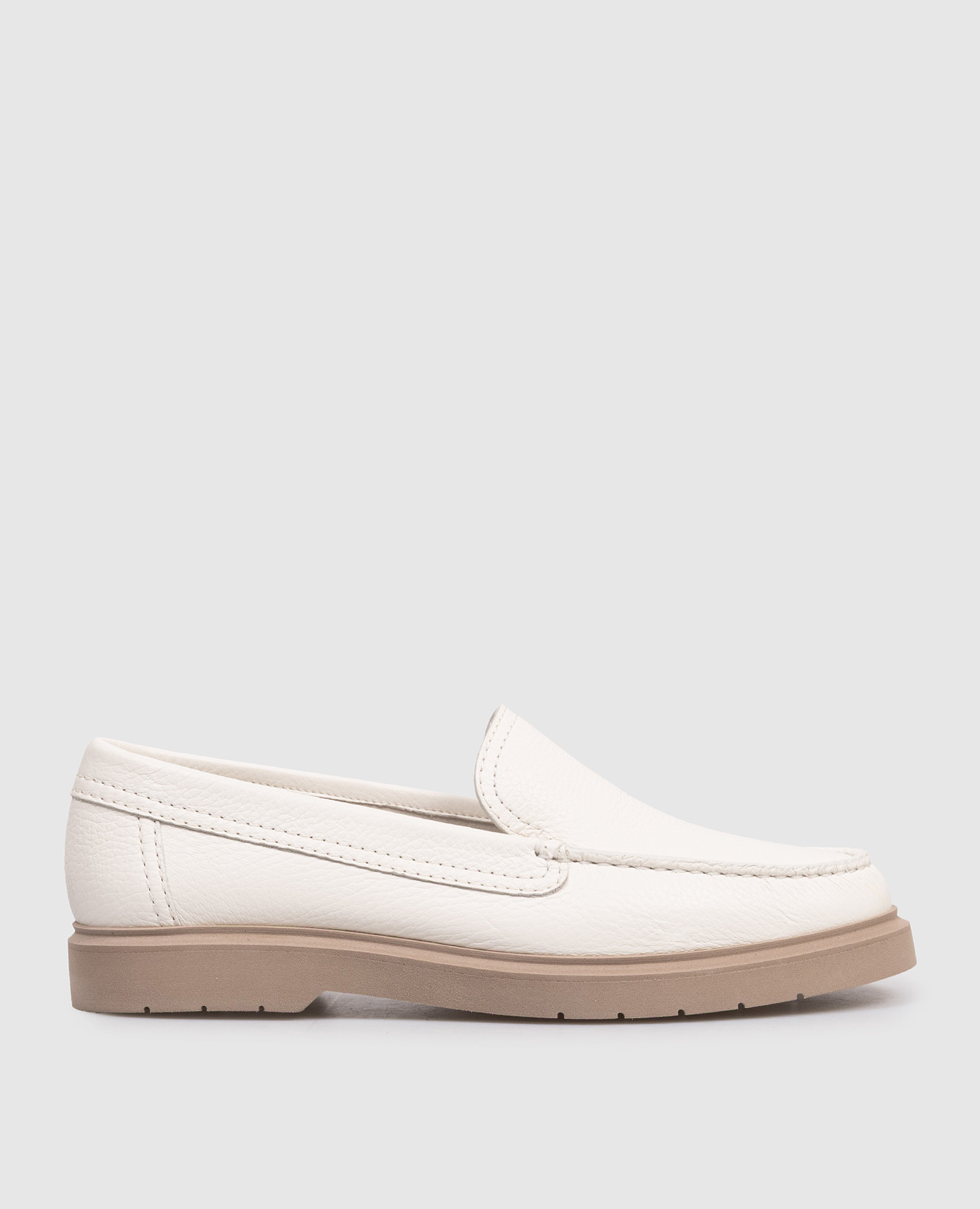 

Белые кожаные лоферы, Белый, Лоферы