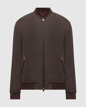 Kiton Коричневий бомбер UBLMSEAK0741H