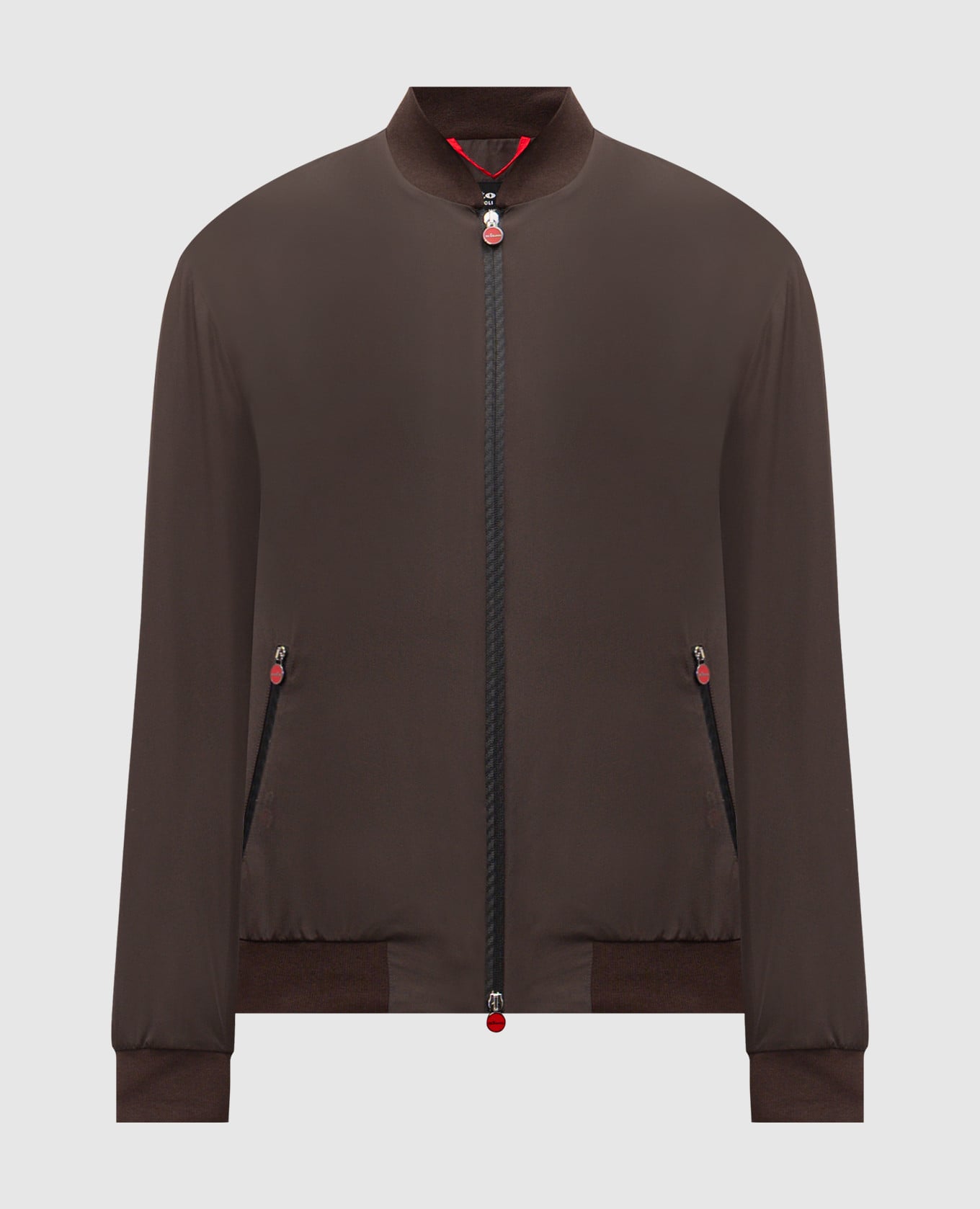 Коричневый бомбер