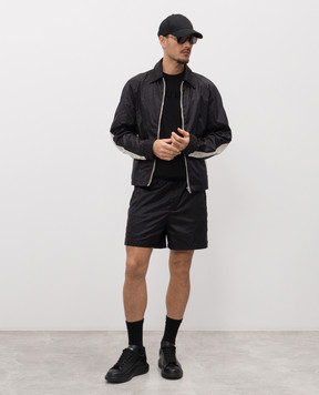 Alexander McQueen Чорна вітровка Skull у візерунок 853247QRACA