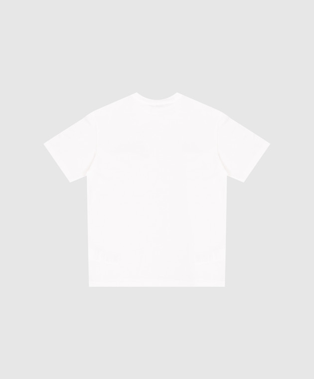 Dolce&Gabbana Дитяча біла футболка з принтом логотипа L5JTNLG7P4H26 зображення 2