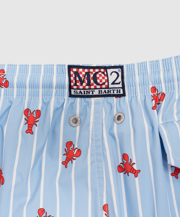MC2 SAINT BARTH Детские голубые шорты для плавания Jean JEA002207497L изображение 3
