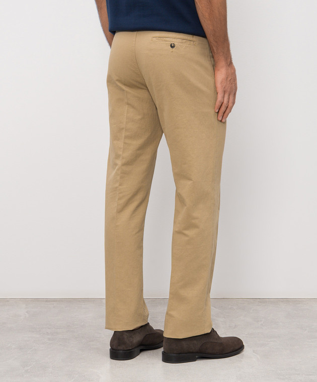 Trussardi Коричневые брюки с льном P709M300122NMP302T65 изображение 4