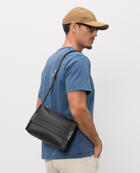 JW Anderson Черная кожаная сумка Loafer HB0767LA0377