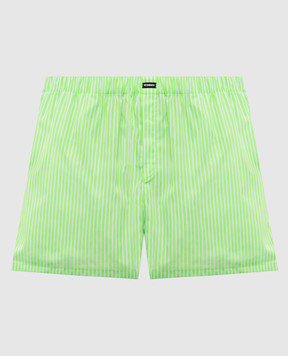 Vetements Зеленые шорты в полоску WE76SS390ES