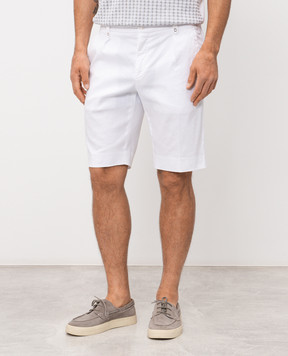 Stefano Ricci Білі шорти з льоном M1T6100180LCTL1U