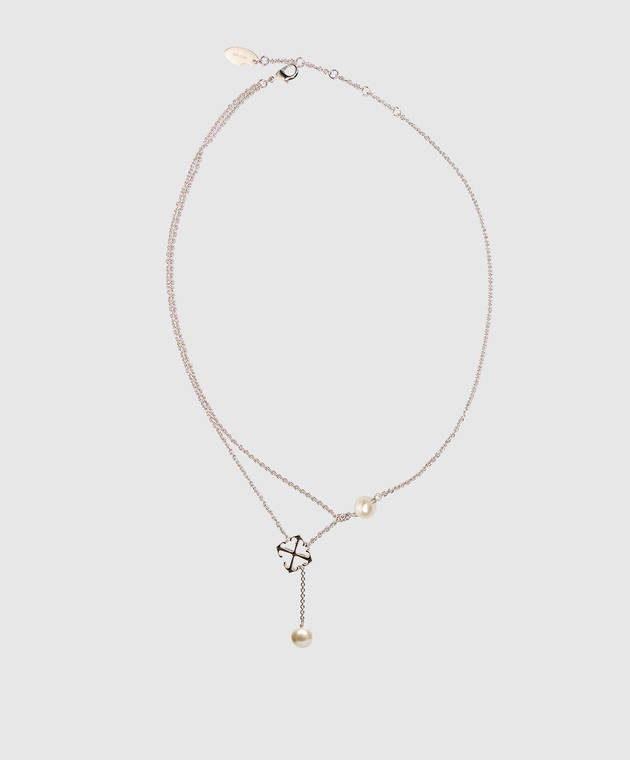 Off-White цепочка с эмблемой и бусинами OWOB140S26MET001