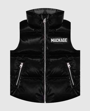 Mackage Детский черный пуховый жилет CHARLEE GLO CHARLEEGLO