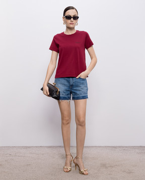 Givenchy Бордовая футболка BW70FJP7A7