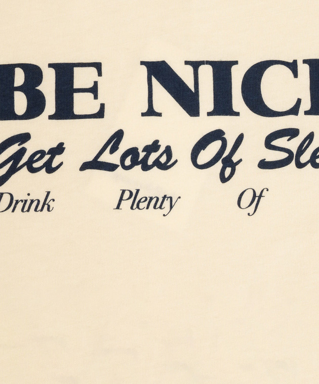 Sporty & Rich Дитяча жовта футболка Be Nice TO04876003YE02 зображення 3