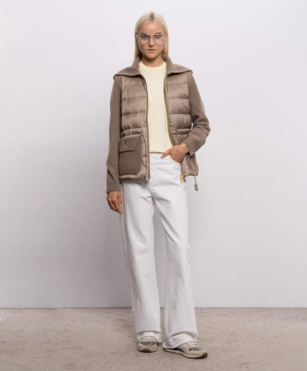Moncler Жовта футболка з кишенею L20938C0002289BFV зображення 2