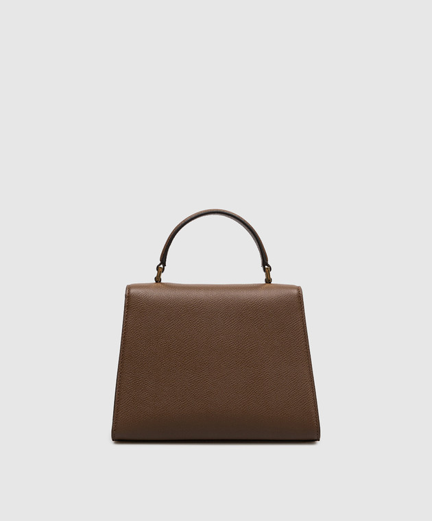Valentino Коричневая кожаная сумка-трапеция Vsling 9W2B0T85YCZ изображение 3