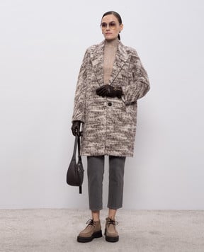 Peserico Серые джинсы с логотип патч P04525LGR04280