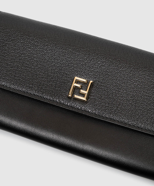 Fendi Черный кожаный клатч 8M0587B08E изображение 4