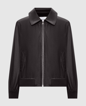 Yves Salomon Коричнева шкіряна куртка 25EYV20155APXX