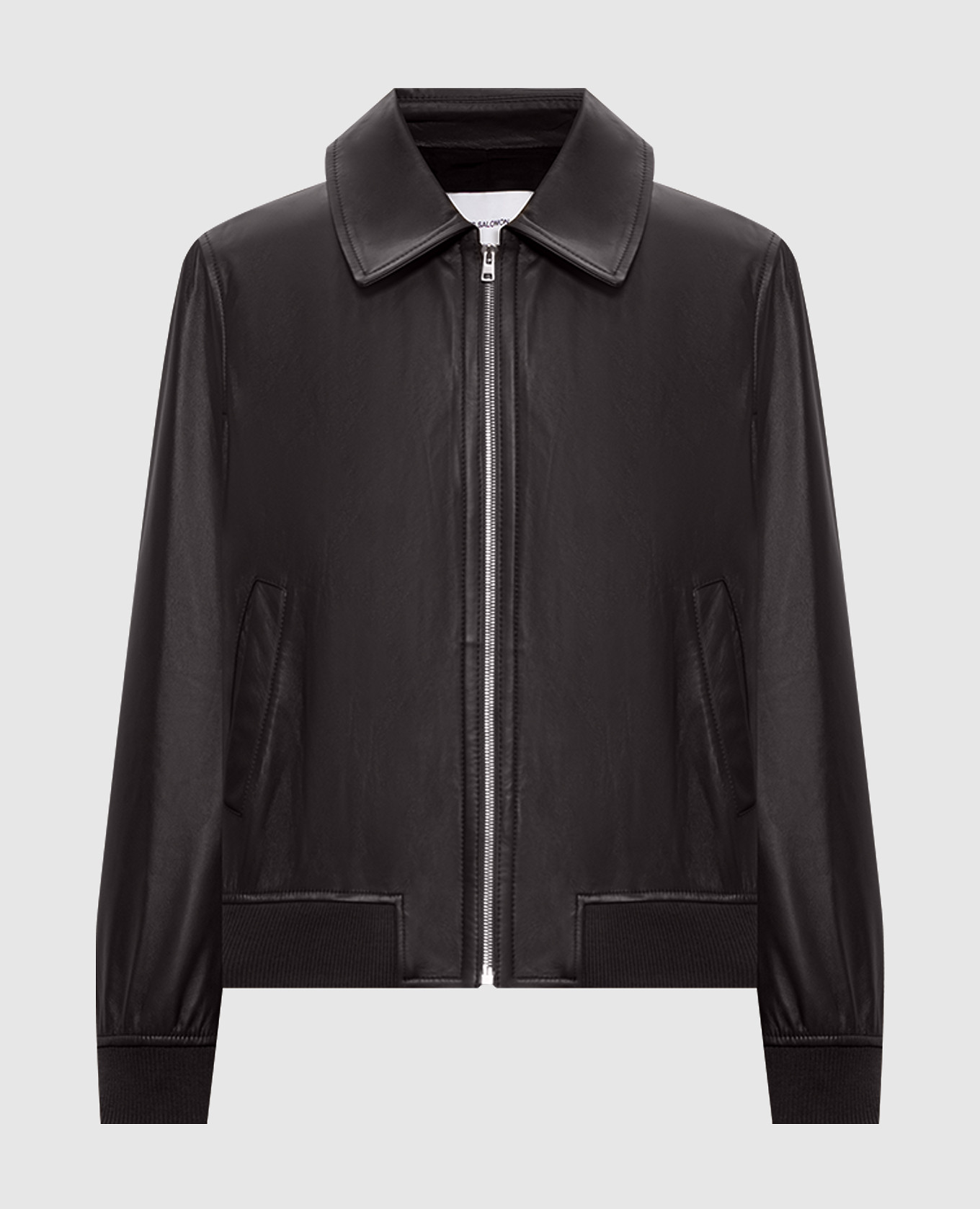 Коричневая кожаная куртка