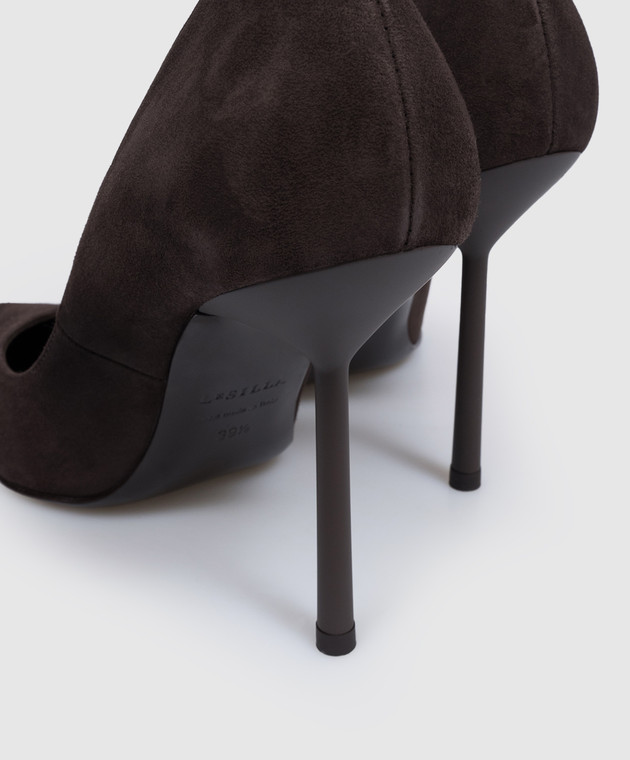 Le Silla Коричневые замшевые туфли Bella 4215C090BXPPVEP изображение 5
