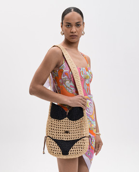 PUCCI Бежева плетена сумка Puccinella 6HBC356H026