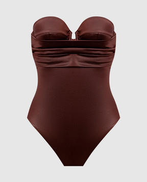 Balmain Коричневий купальник BKBLD2500