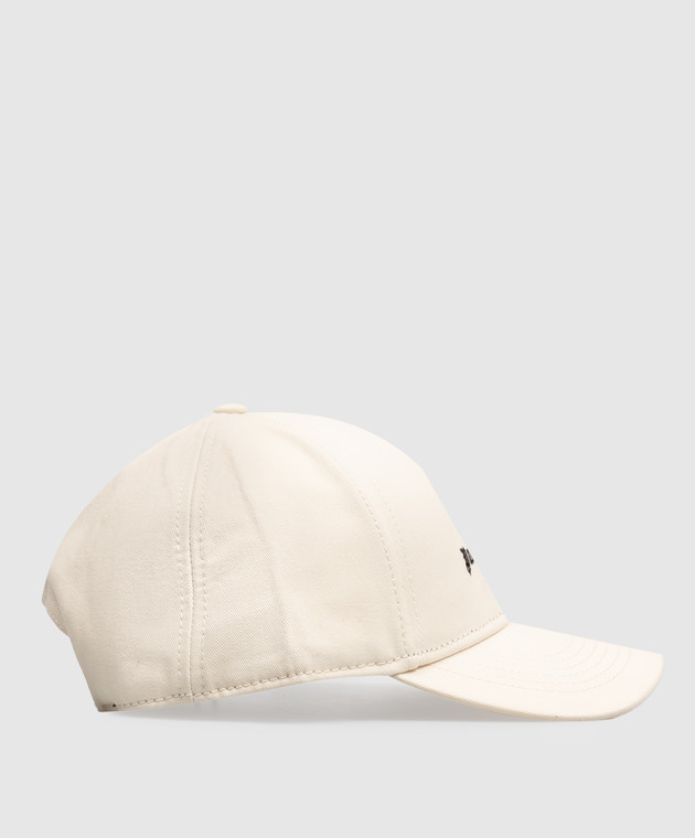 Palm Angels Кепка кольору айворі з вишивкою логотипа PAMLB001FB001m зображення 3