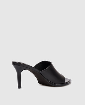 Ann Demeulemeester Черные кожаные мюли Ziya B0013905LT187