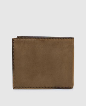 Tom Ford Коричневый портмоне из нубука с логотипом Y0278LCL504S