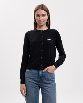 Alexander Wang Черный кардиган с кристаллами 1KC3263085