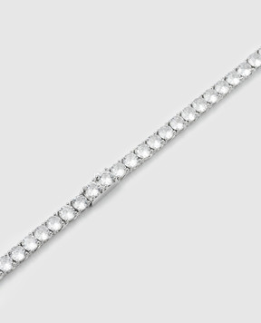 Darkai Сріблясте кольє Tennis з білим золотом DICO0065