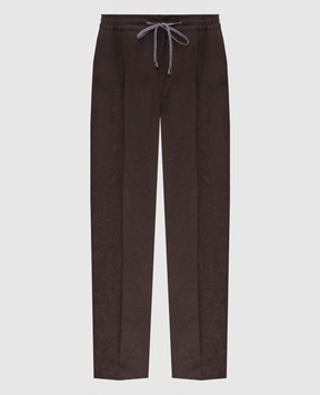 Cashmere&Whiskey Коричневі штани з льону 0255600638