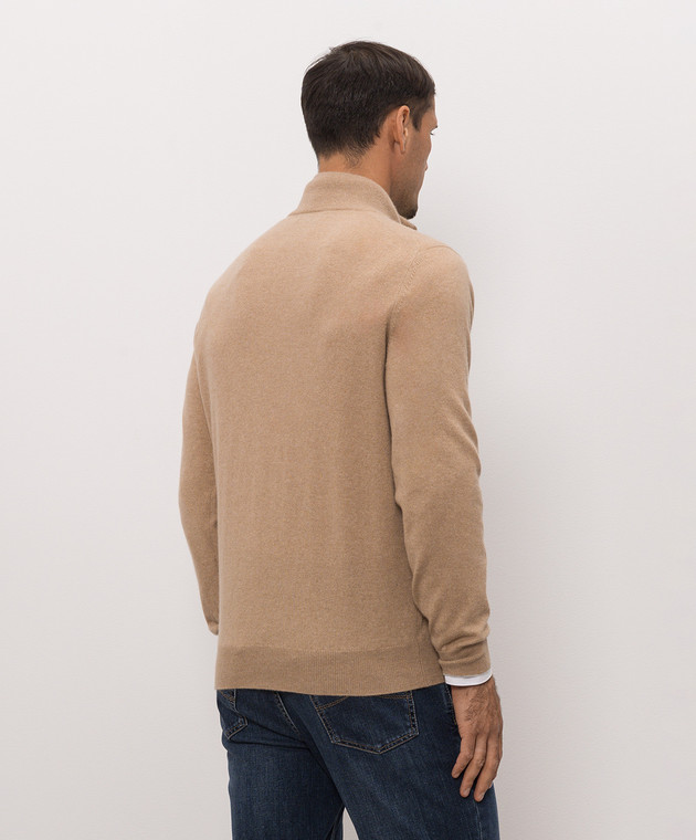 Brunello Cucinelli Бежевый джемпер из кашемира M2200124 изображение 4